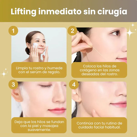 100ml Hilos Colageno + Combo Serum Oro 24k