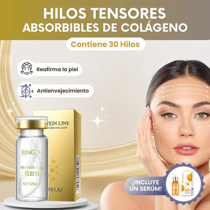 100ml Hilos Colageno + Combo Serum Oro 24k
